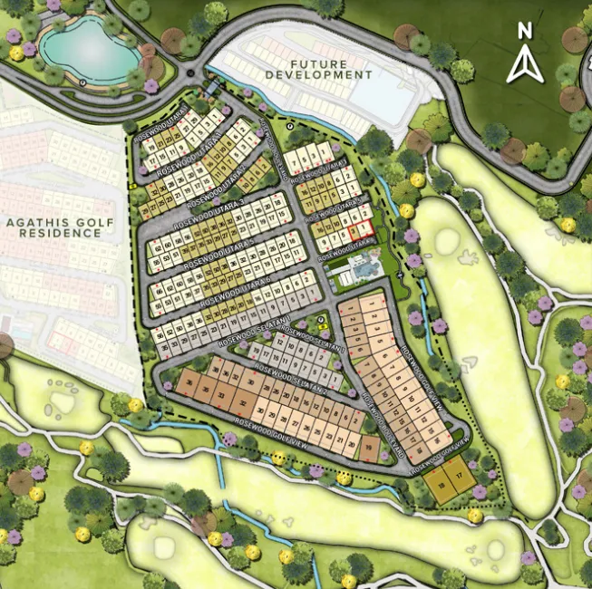Siteplan The Rosewood Golf Residence