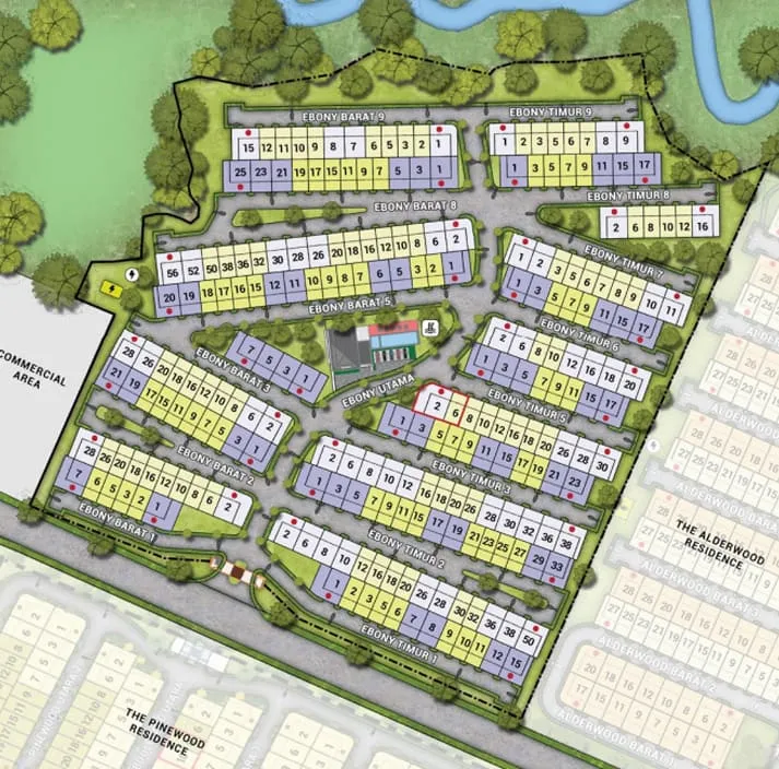 Siteplan The Ebony Residence
