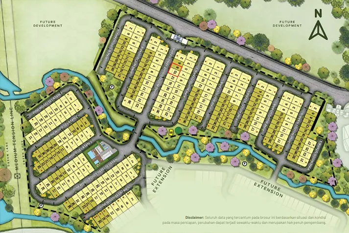 Siteplan The Pinewood Residence
