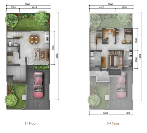 Floor plan for Type A Premium