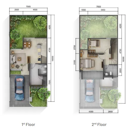 Floor plan for Type P Deluxe
