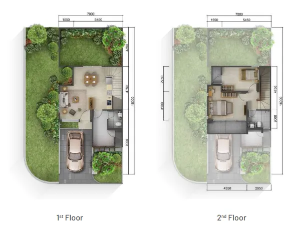 Floor plan for Type P Deluxe Hoek
