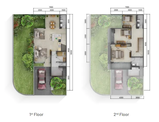 Floor plan for Type P Premium Hoek