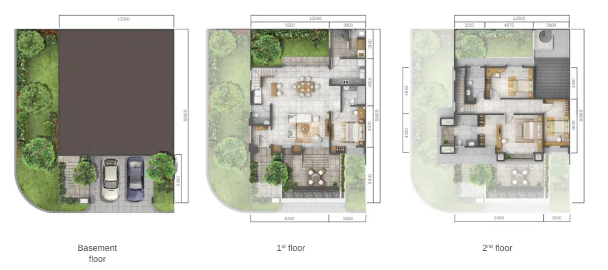 Floor plan for Type T Basic Hoek